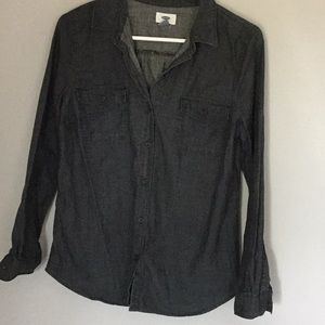 Charcoal Chambray button up